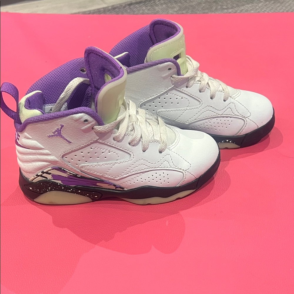 Nike Jordan MVP PS Little Kids Shoes White/Black Raspberry